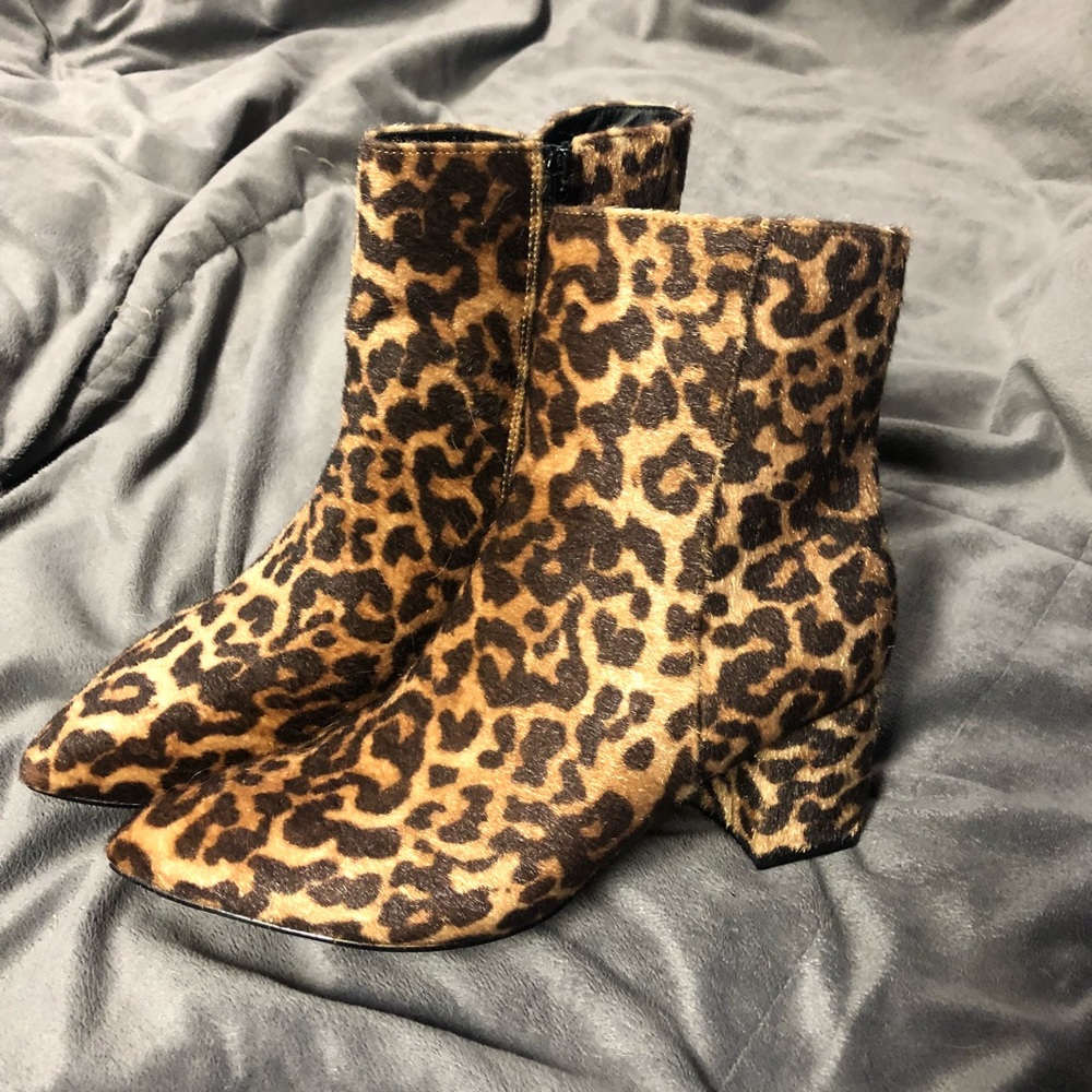 Animal Print Booties